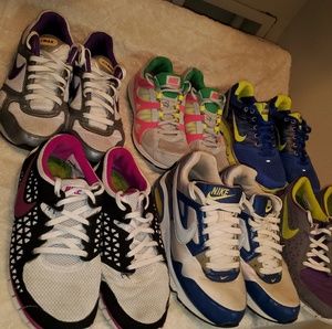 6 pairs of Used Nike Shoes Size 8.5